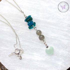 Throat Chakra Healing Pendant Necklace